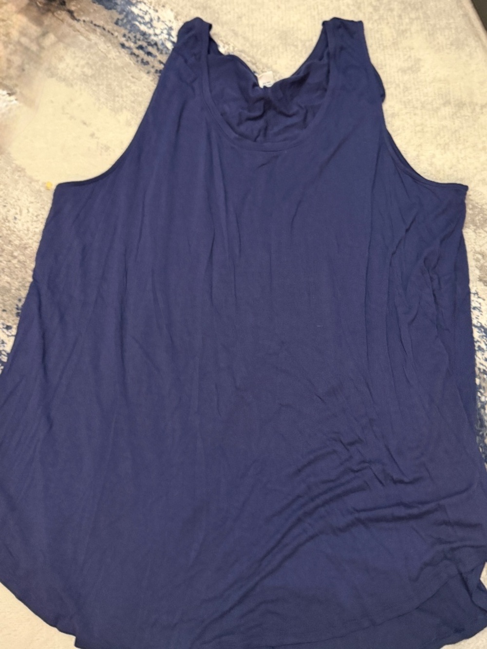 Old Navy Luxe Women's XXL Navy Blue Relaxed Tank Top